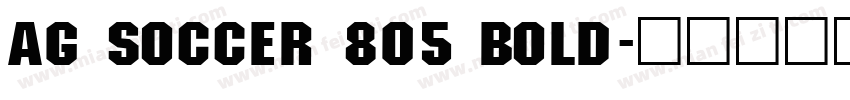 AG Soccer 805 Bold字体转换